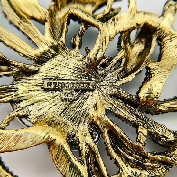 Magnificent HEIDI DAUS "Crabby" Crystal Triple Strand Beaded Necklace NWOT - Picture 6 of 10